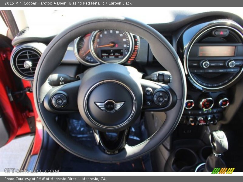 Blazing Red Metallic / Carbon Black 2015 Mini Cooper Hardtop 4 Door