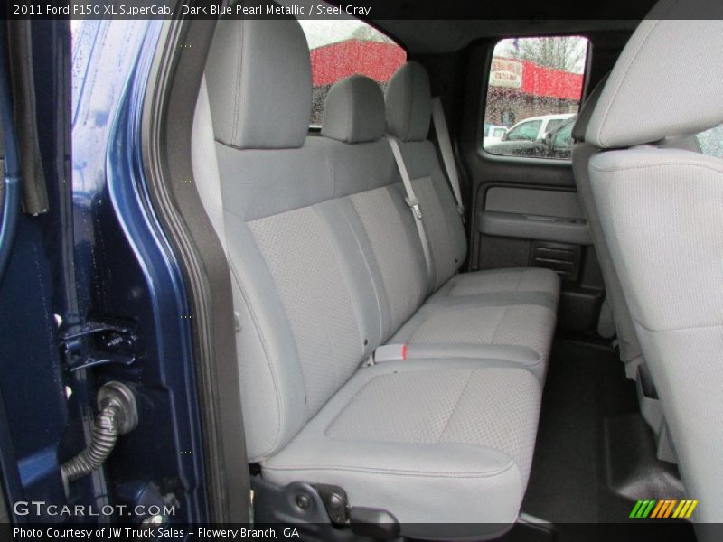 Dark Blue Pearl Metallic / Steel Gray 2011 Ford F150 XL SuperCab