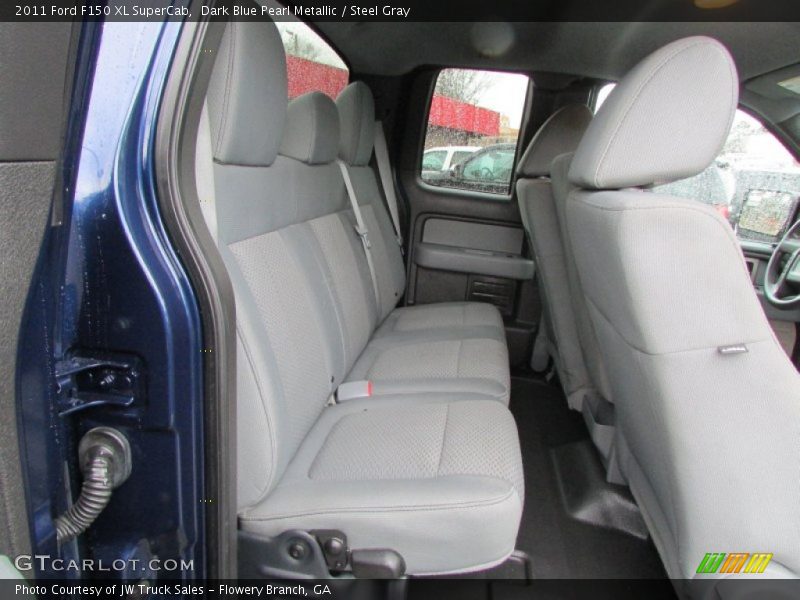 Dark Blue Pearl Metallic / Steel Gray 2011 Ford F150 XL SuperCab
