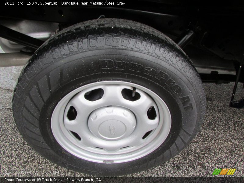 Dark Blue Pearl Metallic / Steel Gray 2011 Ford F150 XL SuperCab