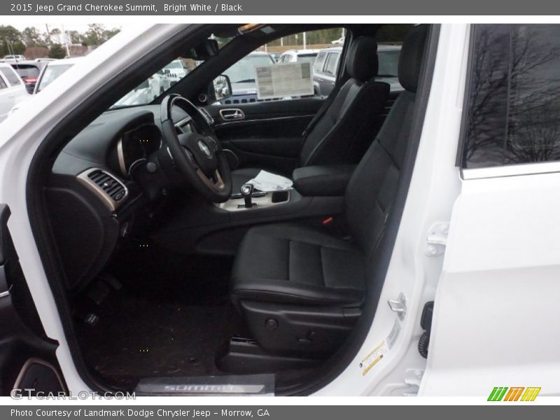 Bright White / Black 2015 Jeep Grand Cherokee Summit