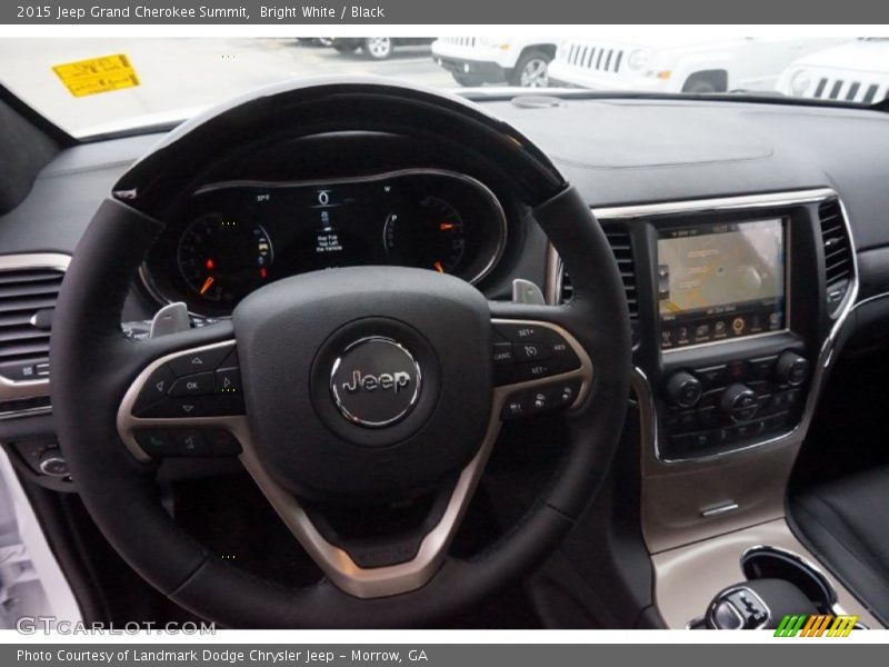 Bright White / Black 2015 Jeep Grand Cherokee Summit