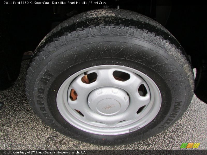 Dark Blue Pearl Metallic / Steel Gray 2011 Ford F150 XL SuperCab