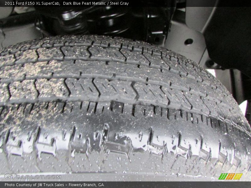 Dark Blue Pearl Metallic / Steel Gray 2011 Ford F150 XL SuperCab