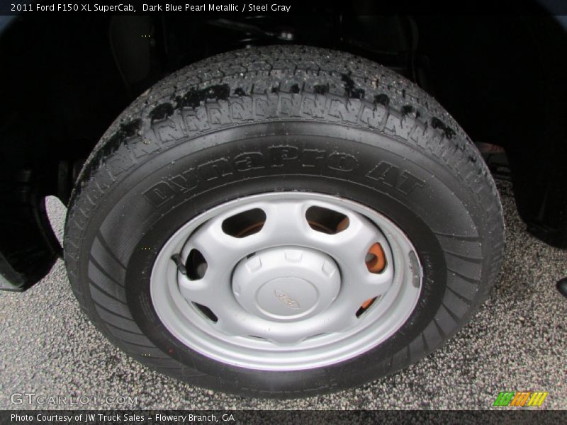 Dark Blue Pearl Metallic / Steel Gray 2011 Ford F150 XL SuperCab
