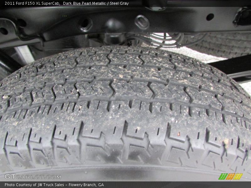 Dark Blue Pearl Metallic / Steel Gray 2011 Ford F150 XL SuperCab