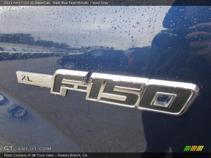 Dark Blue Pearl Metallic / Steel Gray 2011 Ford F150 XL SuperCab