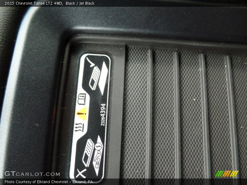 Black / Jet Black 2015 Chevrolet Tahoe LTZ 4WD