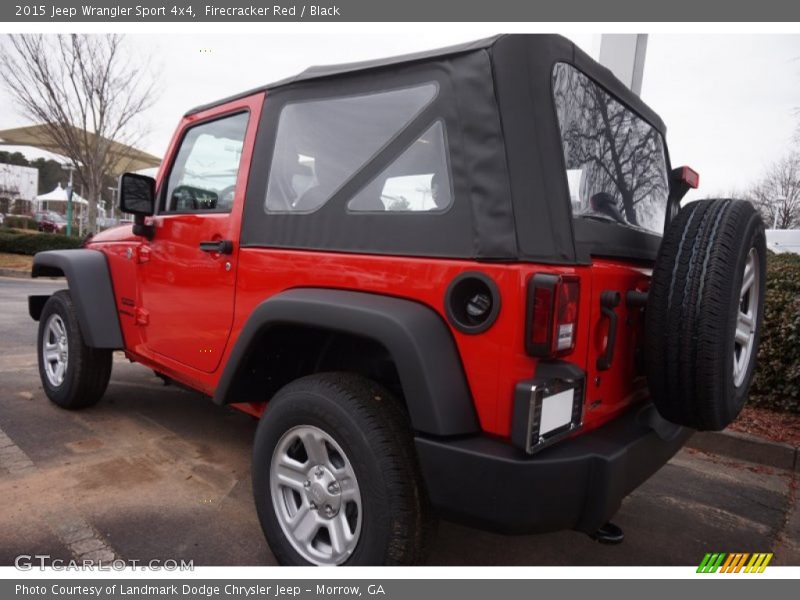 Firecracker Red / Black 2015 Jeep Wrangler Sport 4x4