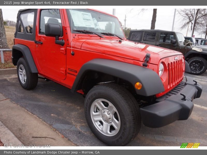 Firecracker Red / Black 2015 Jeep Wrangler Sport 4x4