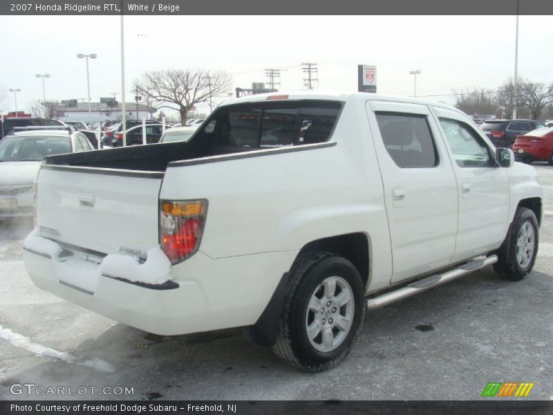 White / Beige 2007 Honda Ridgeline RTL