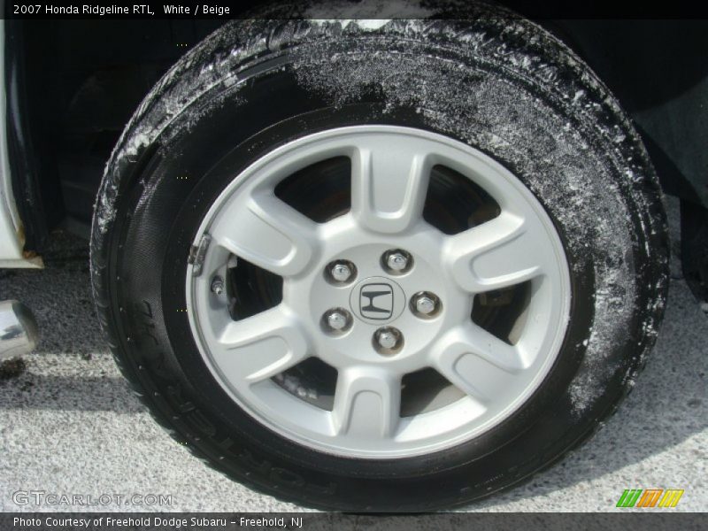 White / Beige 2007 Honda Ridgeline RTL