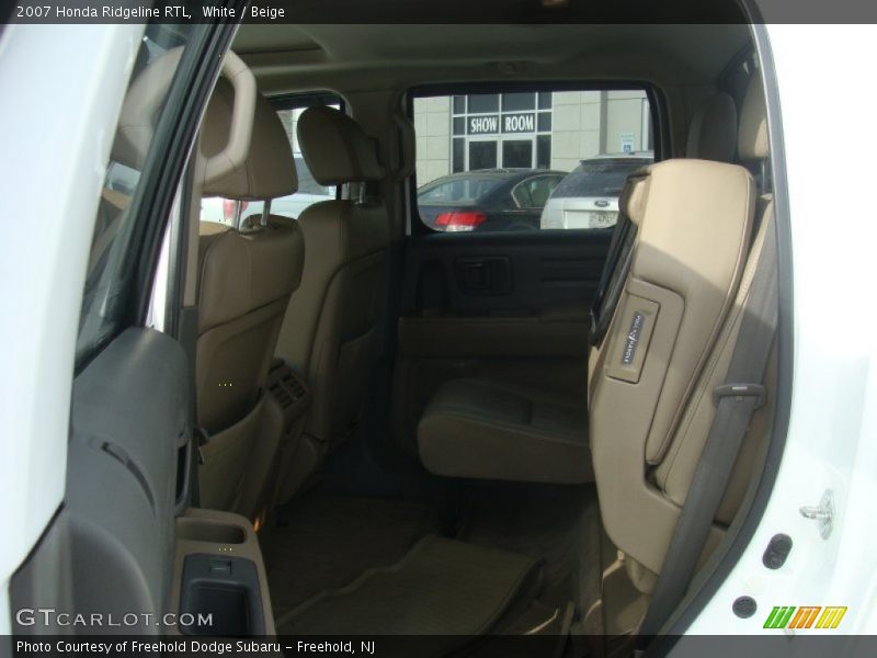 White / Beige 2007 Honda Ridgeline RTL