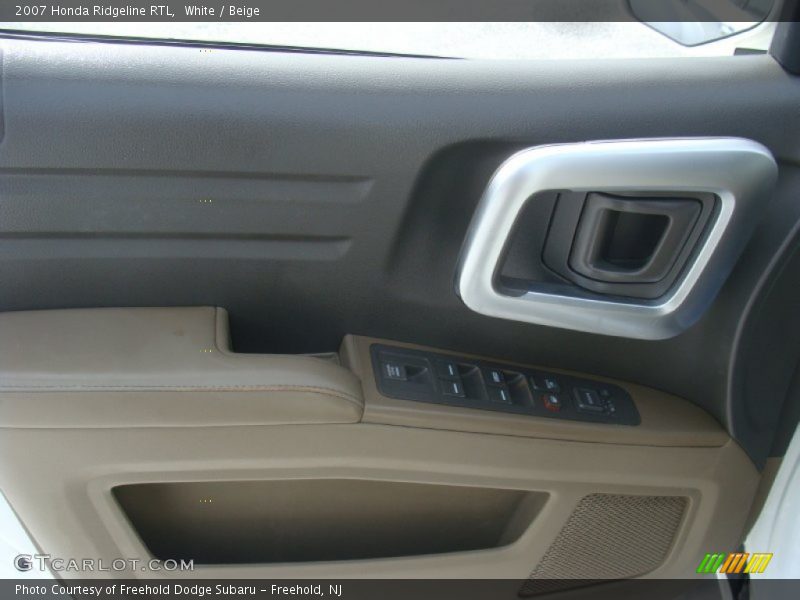 White / Beige 2007 Honda Ridgeline RTL