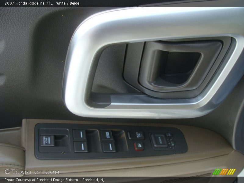 White / Beige 2007 Honda Ridgeline RTL