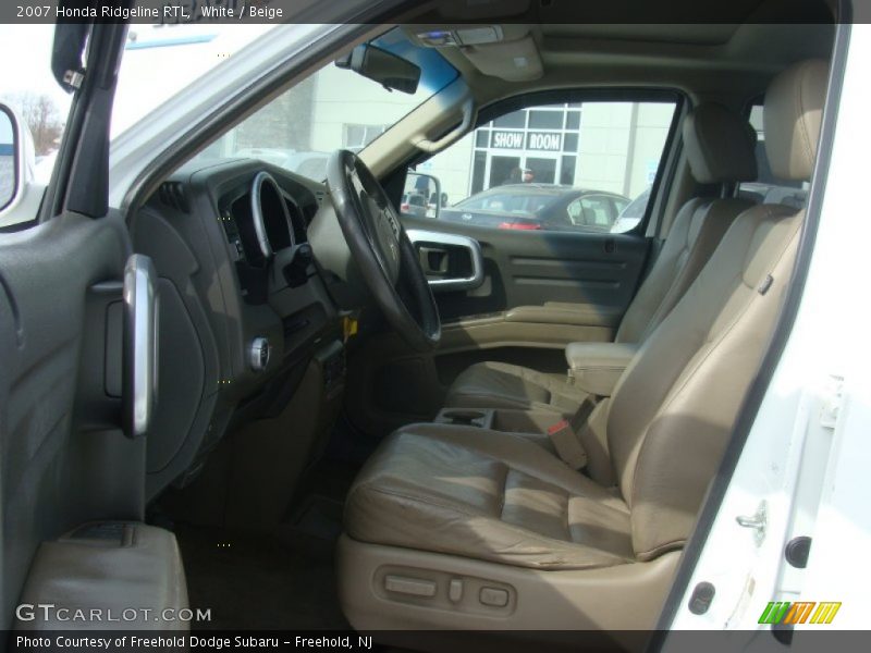 White / Beige 2007 Honda Ridgeline RTL