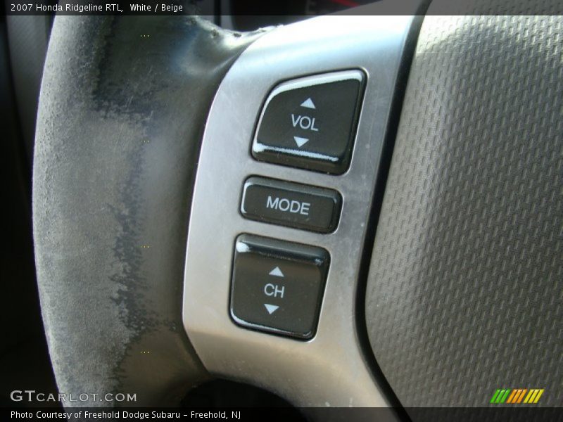 White / Beige 2007 Honda Ridgeline RTL