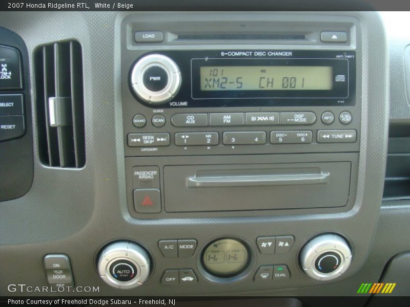 White / Beige 2007 Honda Ridgeline RTL