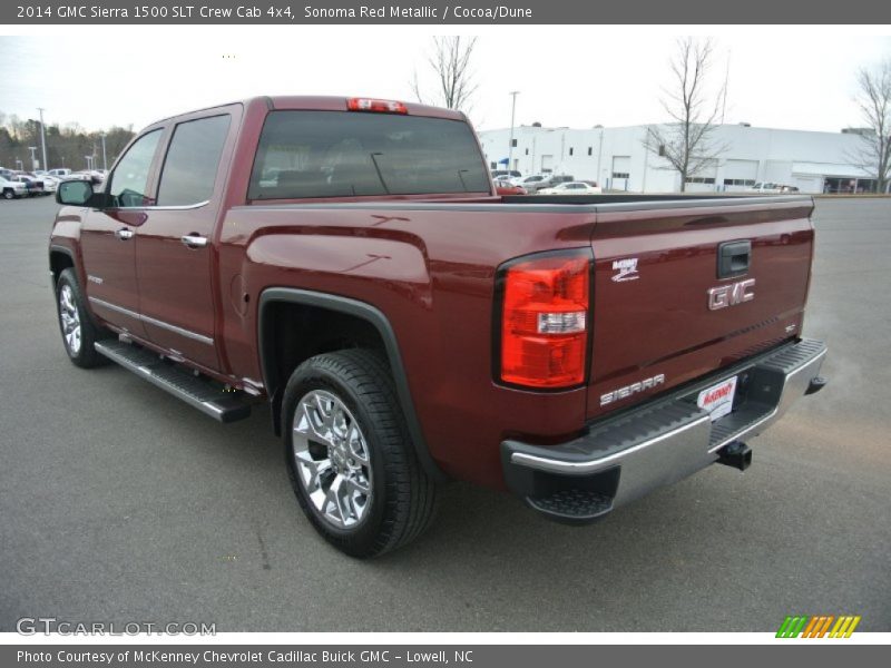 Sonoma Red Metallic / Cocoa/Dune 2014 GMC Sierra 1500 SLT Crew Cab 4x4