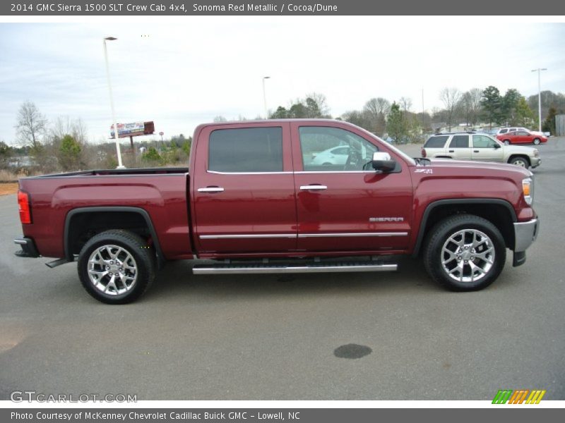 Sonoma Red Metallic / Cocoa/Dune 2014 GMC Sierra 1500 SLT Crew Cab 4x4