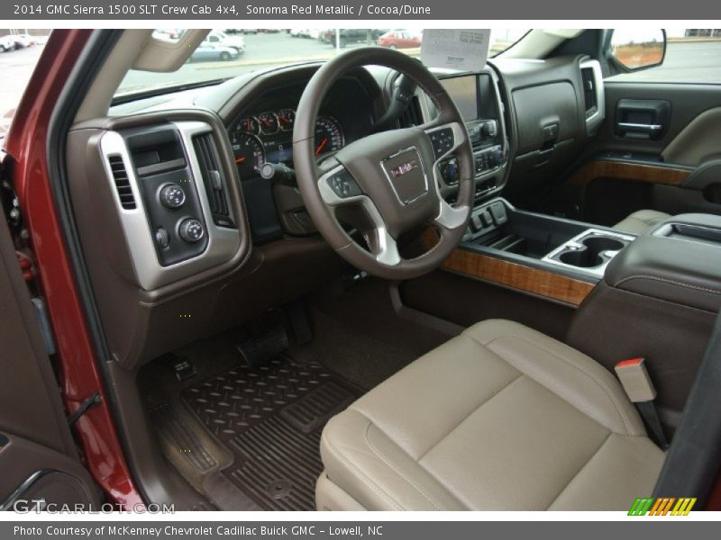 Sonoma Red Metallic / Cocoa/Dune 2014 GMC Sierra 1500 SLT Crew Cab 4x4