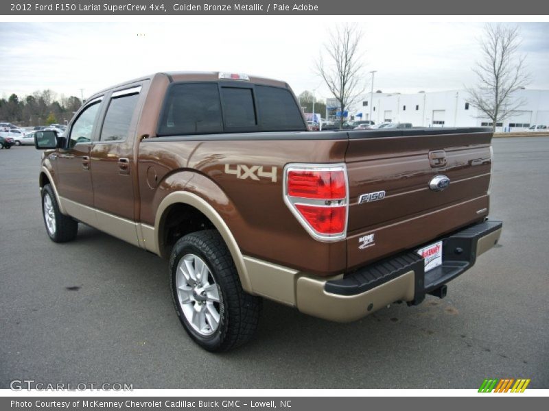 Golden Bronze Metallic / Pale Adobe 2012 Ford F150 Lariat SuperCrew 4x4