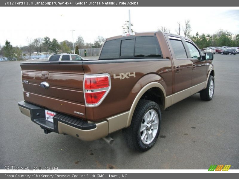 Golden Bronze Metallic / Pale Adobe 2012 Ford F150 Lariat SuperCrew 4x4