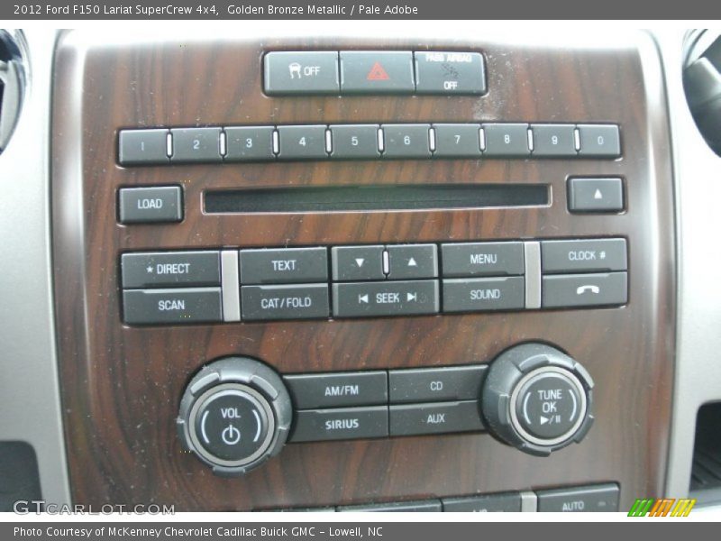 Golden Bronze Metallic / Pale Adobe 2012 Ford F150 Lariat SuperCrew 4x4