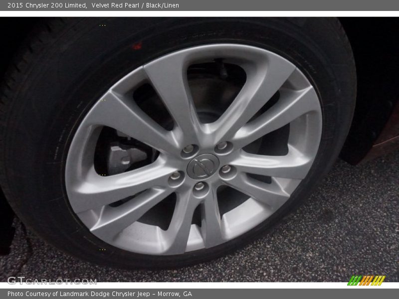 Velvet Red Pearl / Black/Linen 2015 Chrysler 200 Limited