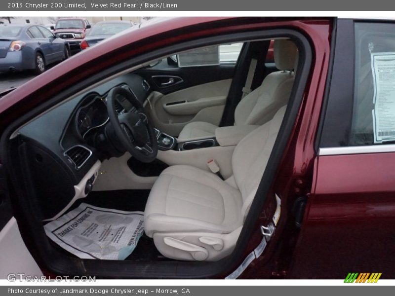 Velvet Red Pearl / Black/Linen 2015 Chrysler 200 Limited