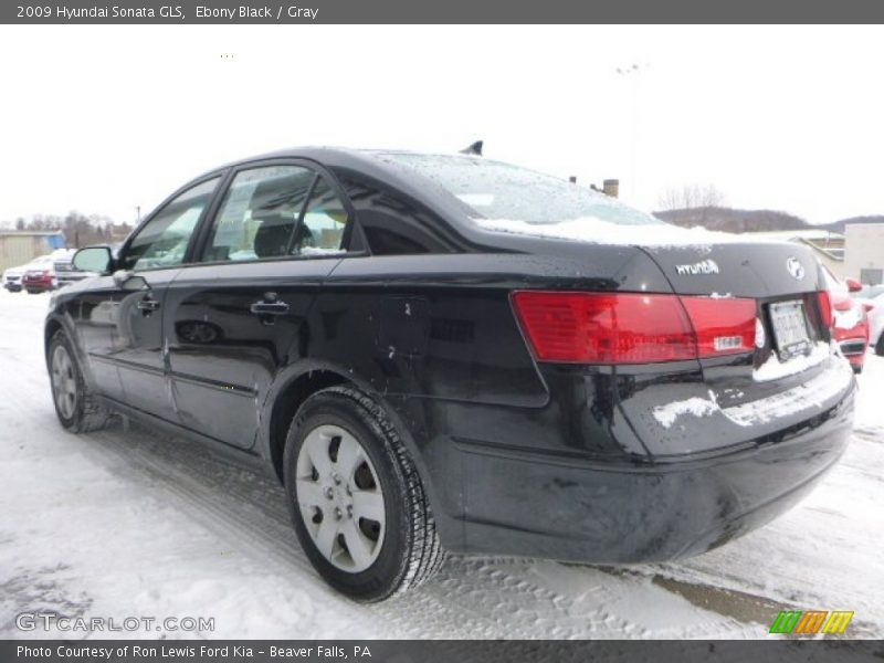 Ebony Black / Gray 2009 Hyundai Sonata GLS