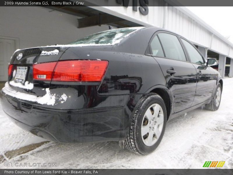 Ebony Black / Gray 2009 Hyundai Sonata GLS