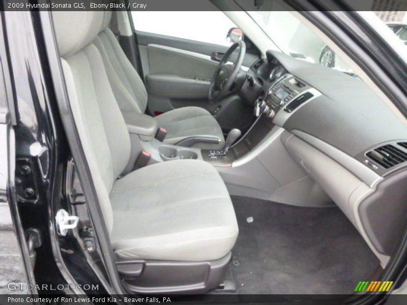 Ebony Black / Gray 2009 Hyundai Sonata GLS