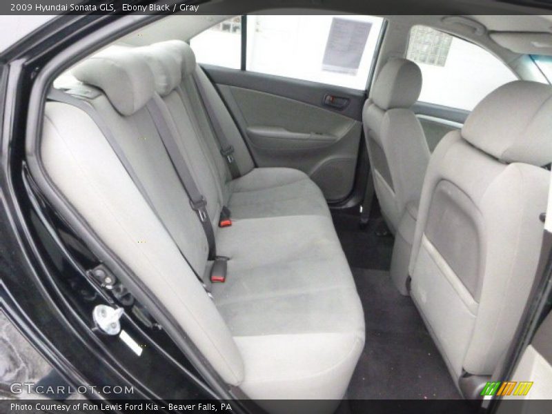 Ebony Black / Gray 2009 Hyundai Sonata GLS