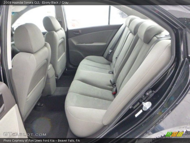 Ebony Black / Gray 2009 Hyundai Sonata GLS