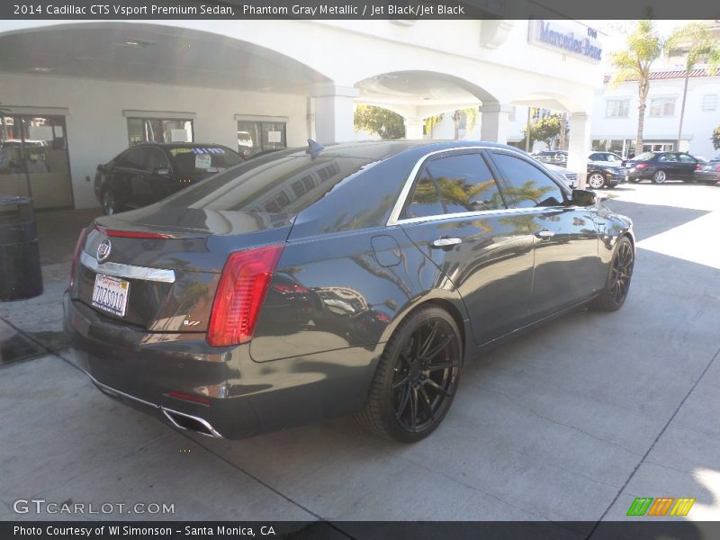 Phantom Gray Metallic / Jet Black/Jet Black 2014 Cadillac CTS Vsport Premium Sedan