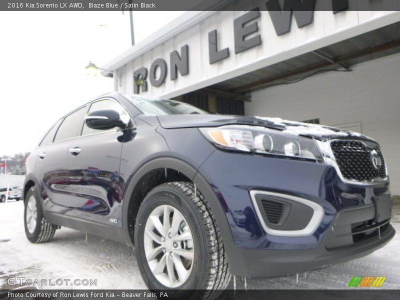 Blaze Blue / Satin Black 2016 Kia Sorento LX AWD