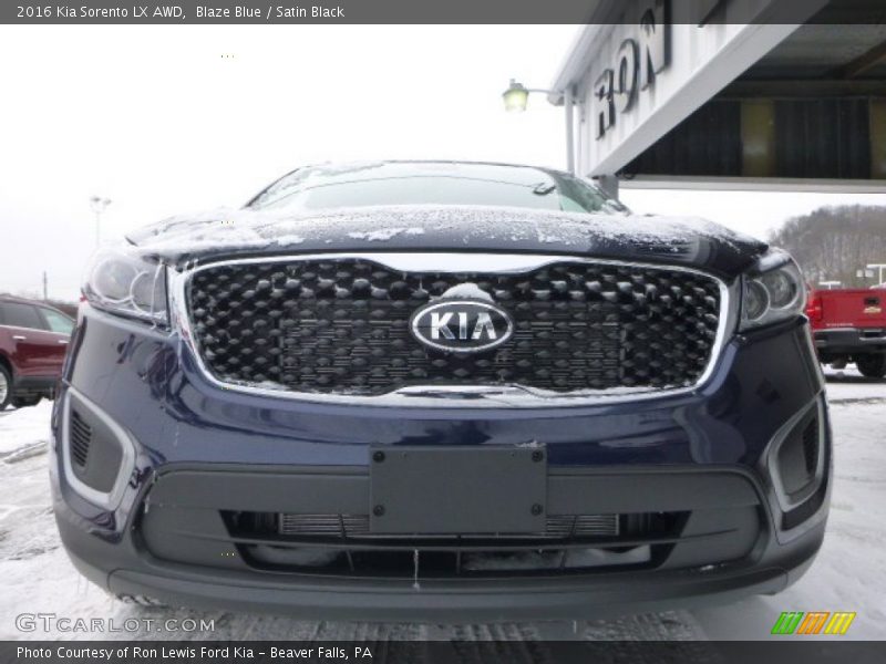 Blaze Blue / Satin Black 2016 Kia Sorento LX AWD