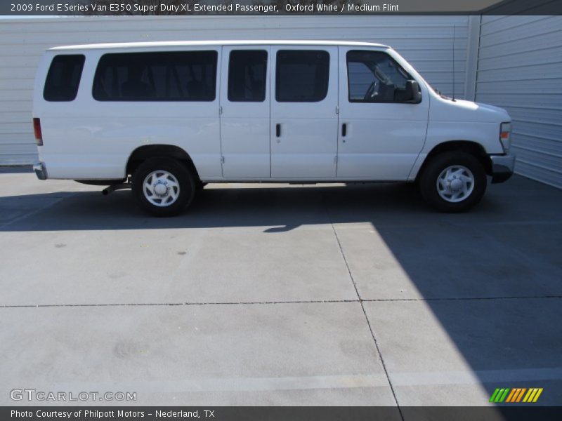 Oxford White / Medium Flint 2009 Ford E Series Van E350 Super Duty XL Extended Passenger