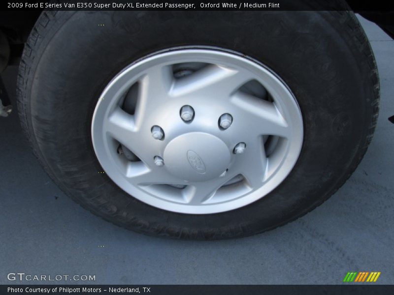 Oxford White / Medium Flint 2009 Ford E Series Van E350 Super Duty XL Extended Passenger