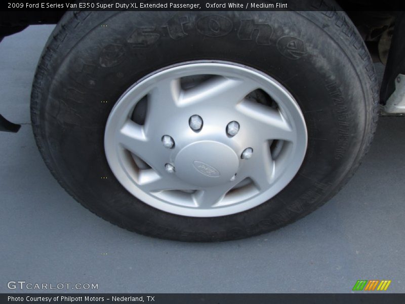 Oxford White / Medium Flint 2009 Ford E Series Van E350 Super Duty XL Extended Passenger