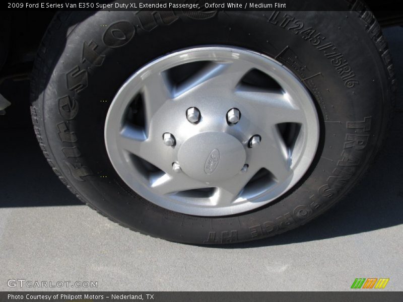 Oxford White / Medium Flint 2009 Ford E Series Van E350 Super Duty XL Extended Passenger