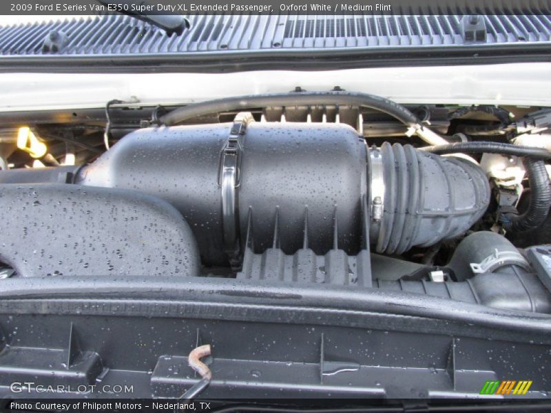 Oxford White / Medium Flint 2009 Ford E Series Van E350 Super Duty XL Extended Passenger