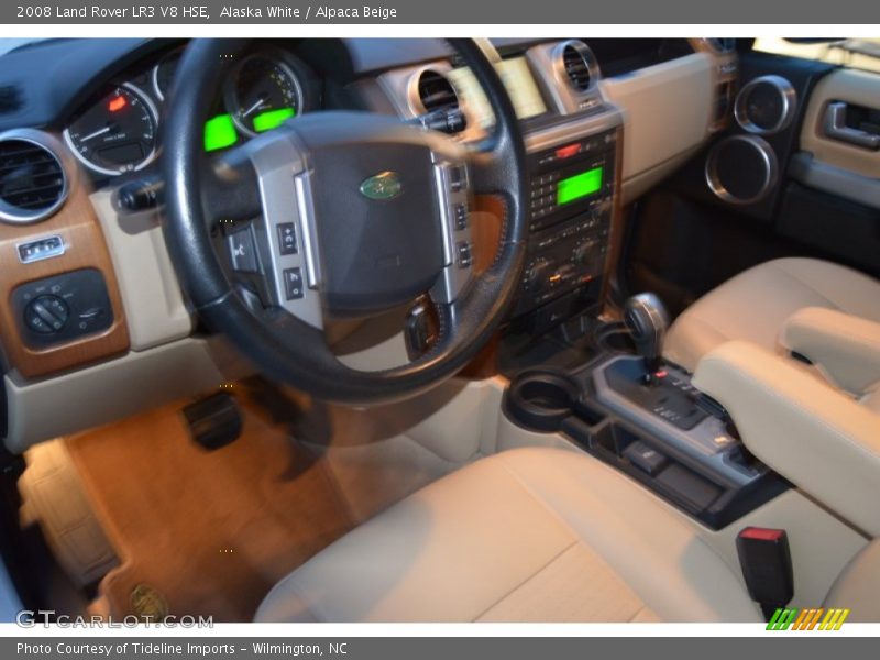 Alaska White / Alpaca Beige 2008 Land Rover LR3 V8 HSE