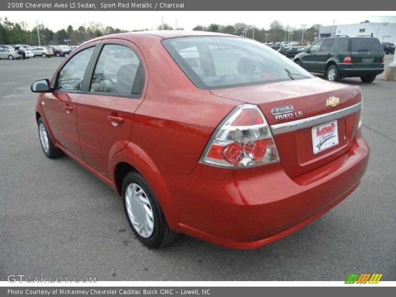 Sport Red Metallic / Charcoal 2008 Chevrolet Aveo LS Sedan