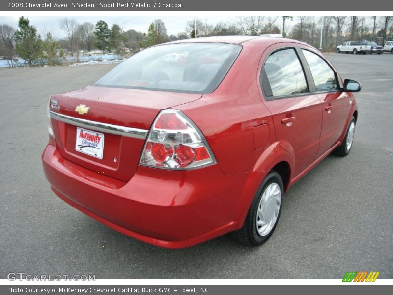 Sport Red Metallic / Charcoal 2008 Chevrolet Aveo LS Sedan