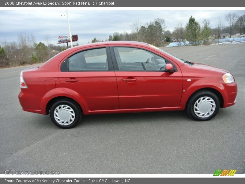 Sport Red Metallic / Charcoal 2008 Chevrolet Aveo LS Sedan