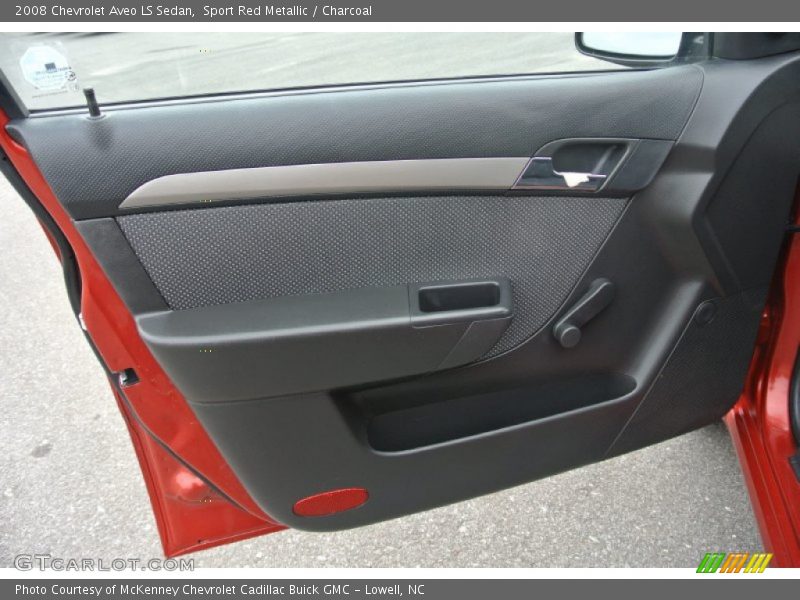Sport Red Metallic / Charcoal 2008 Chevrolet Aveo LS Sedan