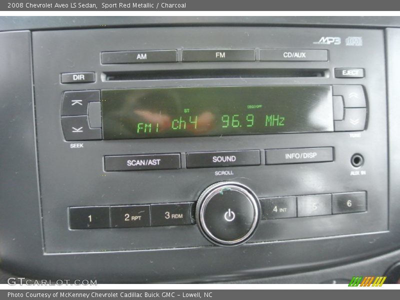 Sport Red Metallic / Charcoal 2008 Chevrolet Aveo LS Sedan