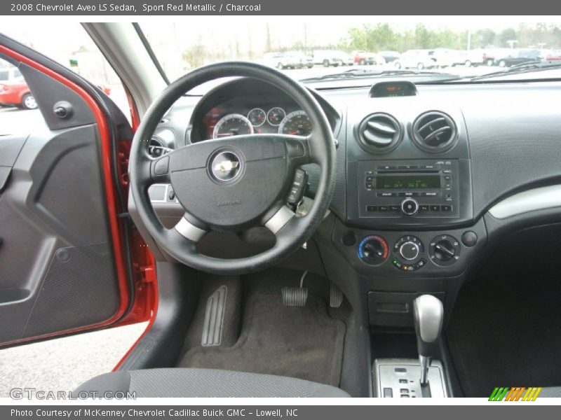 Sport Red Metallic / Charcoal 2008 Chevrolet Aveo LS Sedan